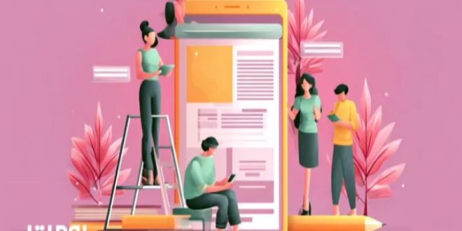 تیم طراحی سایت در حال کار روی پروژه و رابط کاربری دیجیتال